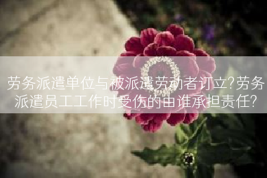 劳务派遣单位与被派遣劳动者订立?劳务派遣员工工作时受伤的由谁承担责任?