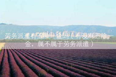 劳务派遣有五险一金吗（有没有五险一金，属不属于劳务派遣）