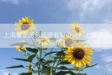 上海馨企劳务派遣有限公司？上海 劳务派遣？