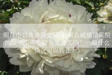 烟台市公共资源交易网(烟台毓璜顶医院的派遣工可能转为正式工吗？一般什么情况可以转正？)