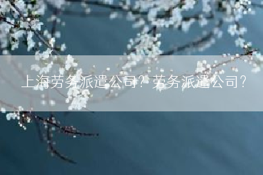 上海劳务派遣公司？劳务派遣公司？