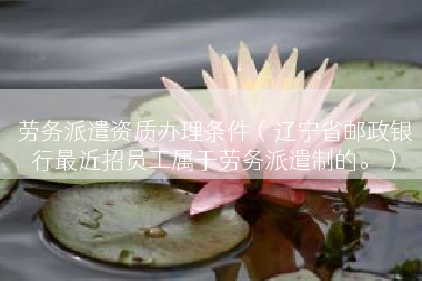 劳务派遣资质办理条件（辽宁省邮政银行最近招员工属于劳务派遣制的。）