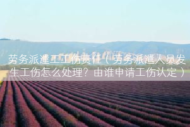 劳务派遣工工伤责任（劳务派遣人员发生工伤怎么处理？由谁申请工伤认定）