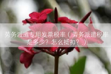 劳务派遣专用发票税率（劳务派遣税率是多少？怎么抵扣？）