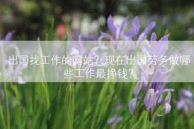 出国找工作的网站？现在出国劳务做哪些工作最挣钱？