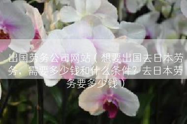 出国劳务公司网站（想要出国去日本劳务，需要多少钱和什么条件？去日本劳务要多少钱）