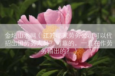 金坛山水网（江苏那家劳务公司可以代招出国劳务人员？可靠的，一直在作劳务输出的？）