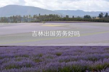 吉林出国劳务好吗
