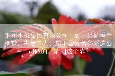 荆州水务集团有限公司？到国外给看管别墅，夫妻二人。属于国外劳务派遣公司做的。请问这个靠？