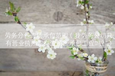 劳务分包资质承包范围（我劳务公司只有营业执照没有资质能承包工程吗？）