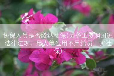 协保人员是否缴纳社保(劳务工按照国家法律法规，用人单位用不用给员工买社保)