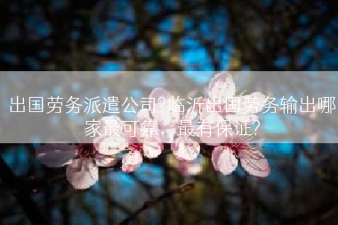 出国劳务派遣公司?临沂出国劳务输出哪家最可靠，最有保证?