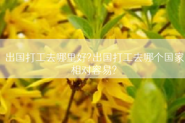 出国打工去哪里好?出国打工去哪个国家相对容易?