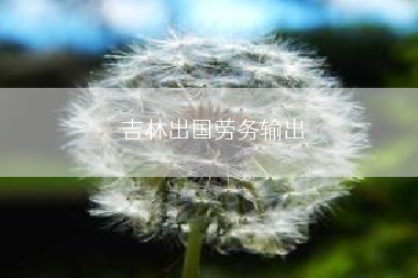 吉林出国劳务输出