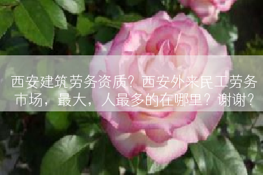 西安建筑劳务资质？西安外来民工劳务市场，最大，人最多的在哪里？谢谢？