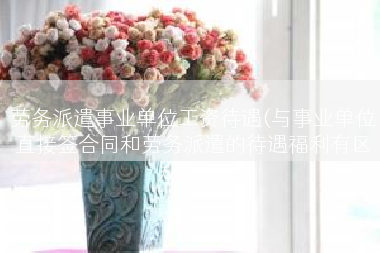 劳务派遣事业单位工资待遇(与事业单位直接签合同和劳务派遣的待遇福利有区别吗？)