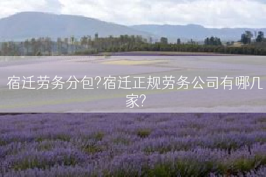 宿迁劳务分包?宿迁正规劳务公司有哪几家?