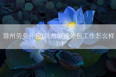 滁州劳务外包(滁州联通外包工作怎么样？)