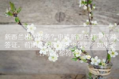 新西兰出国劳务？申请新西兰打工旅游签证，前期至少需要多少钱啊？如果条件基本都符合？