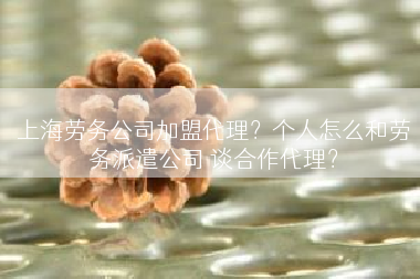 上海劳务公司加盟代理？个人怎么和劳务派遣公司 谈合作代理？