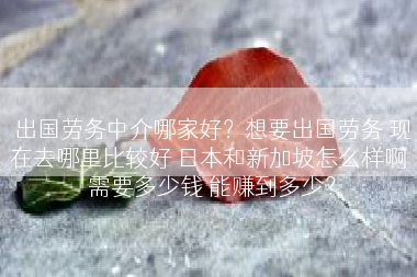 出国劳务中介哪家好？想要出国劳务 现在去哪里比较好 日本和新加坡怎么样啊 需要多少钱 能赚到多少？