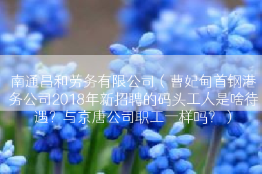 南通昌和劳务有限公司（曹妃甸首钢港务公司2018年新招聘的码头工人是啥待遇？与京唐公司职工一样吗？）