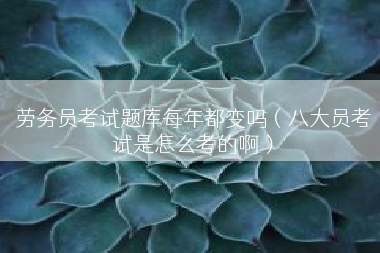 劳务员考试题库每年都变吗（八大员考试是怎么考的啊）