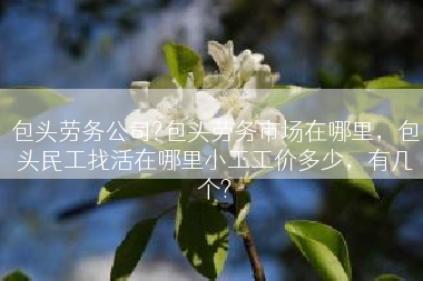 包头劳务公司?包头劳务市场在哪里，包头民工找活在哪里小工工价多少，有几个?