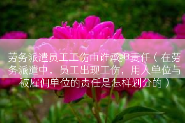 劳务派遣员工工伤由谁承担责任（在劳务派遣中，员工出现工伤，用人单位与被雇佣单位的责任是怎样划分的）