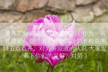 劳务工和派遣工有什么区别（作为一名管理者，要给员工开会，我们老板说围绕五点点开，对劳务派遣的认识.大家发表下你们的见解？对劳）