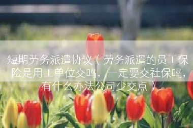 短期劳务派遣协议（劳务派遣的员工保险是用工单位交吗，一定要交社保吗，有什么办法公司少交点）