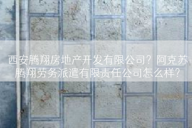 西安腾翔房地产开发有限公司？阿克苏腾翔劳务派遣有限责任公司怎么样？