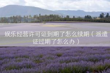 娱乐经营许可证到期了怎么续期（派遣证过期了怎么办）