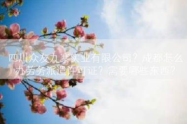 四川众友九寨实业有限公司？成都怎么办劳务派遣许可证？需要哪些东西？