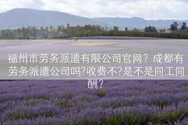 福州市劳务派遣有限公司官网？成都有劳务派遣公司吗?收费不?是不是同工同酬？