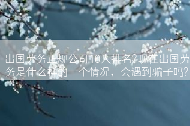 出国劳务正规公司10大排名?现在出国劳务是什么样的一个情况，会遇到骗子吗?