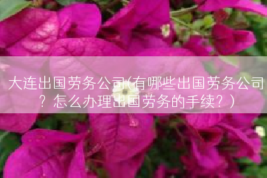 大连出国劳务公司(有哪些出国劳务公司？怎么办理出国劳务的手续？)