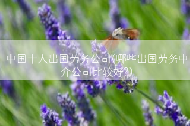 中国十大出国劳务公司(哪些出国劳务中介公司比较好?)