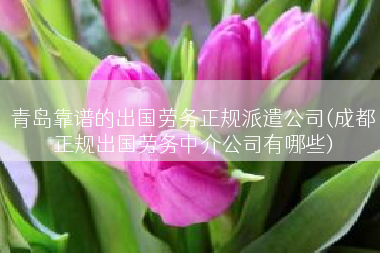 青岛靠谱的出国劳务正规派遣公司(成都正规出国劳务中介公司有哪些)
