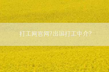 打工网官网?出国打工中介?