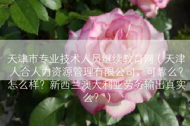 天津市专业技术人员继续教育网（天津人合人力资源管理有限公司，可靠么？怎么样？新西兰澳大利亚劳务输出真实么？）