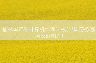 榆林国好和计算机培训学校(出国劳务哪国家好啊？)