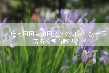 大连万国国际出国劳务公司？正规出国劳务公司有哪些？