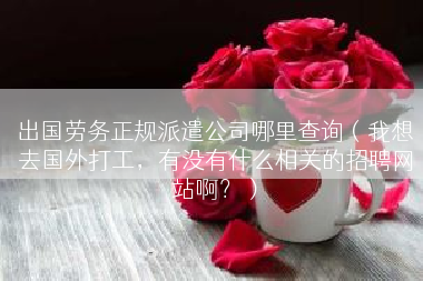 出国劳务正规派遣公司哪里查询（我想去国外打工，有没有什么相关的招聘网站啊？）