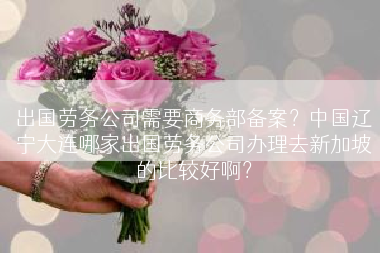 出国劳务公司需要商务部备案？中国辽宁大连哪家出国劳务公司办理去新加坡的比较好啊？