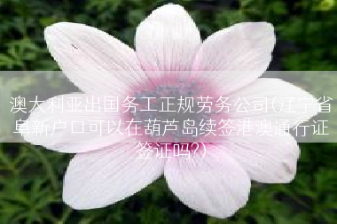 澳大利亚出国务工正规劳务公司(辽宁省阜新户口可以在葫芦岛续签港澳通行证签证吗?)