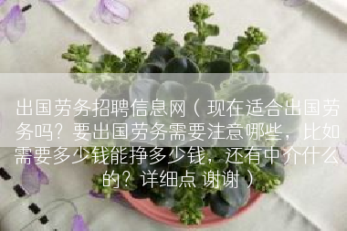 出国劳务招聘信息网（现在适合出国劳务吗？要出国劳务需要注意哪些，比如需要多少钱能挣多少钱，还有中介什么的？详细点 谢谢）