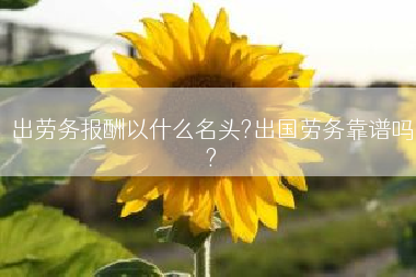 出劳务报酬以什么名头?出国劳务靠谱吗?