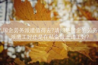 国企劳务派遣值得去?请问是国企的劳务派遣工好还是在私企做正式工好?