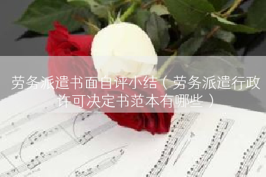 劳务派遣书面自评小结（劳务派遣行政许可决定书范本有哪些）